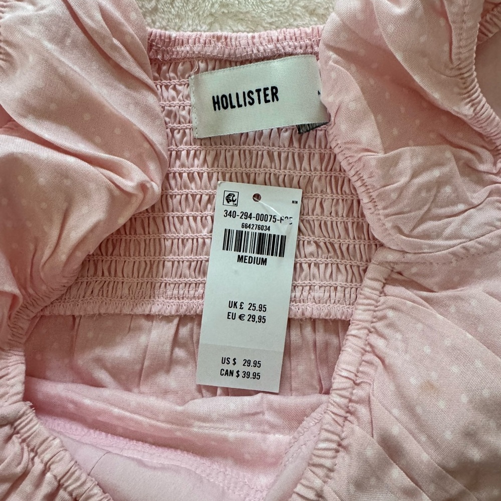 Hollister Pink Smocked Top - Picture 5 of 6